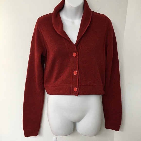 Nike 6.0 Jackets & Blazers - NIKE 6.0 Fleece Jacket SAMPLE Red Cropped  Sz S